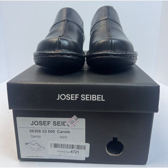 Josef Seibel Womens Black Leather Clog Carole (56308) EU 37 US 6-6.5 - Picture 4 of 12